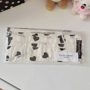 For love and lemons heart print face mask ♡